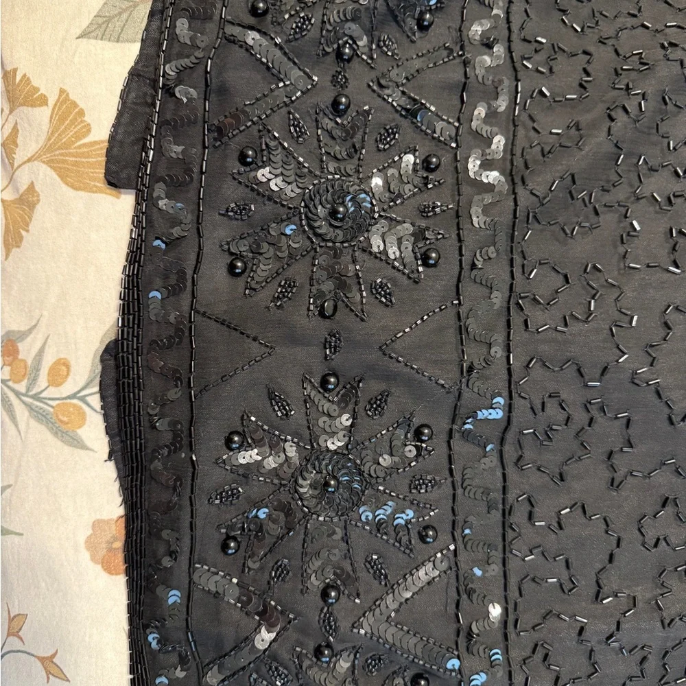 Stenay Elegant‎ Black Beaded Mini Dress